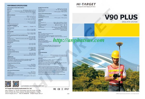 Máy định vị GNSS RTK Hi-Target V90 Plus (IMU-30 độ) - Ảnh 5