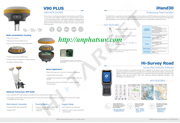 Máy định vị GNSS RTK Hi-Target V90 Plus (IMU-30 độ) - Ảnh 6
