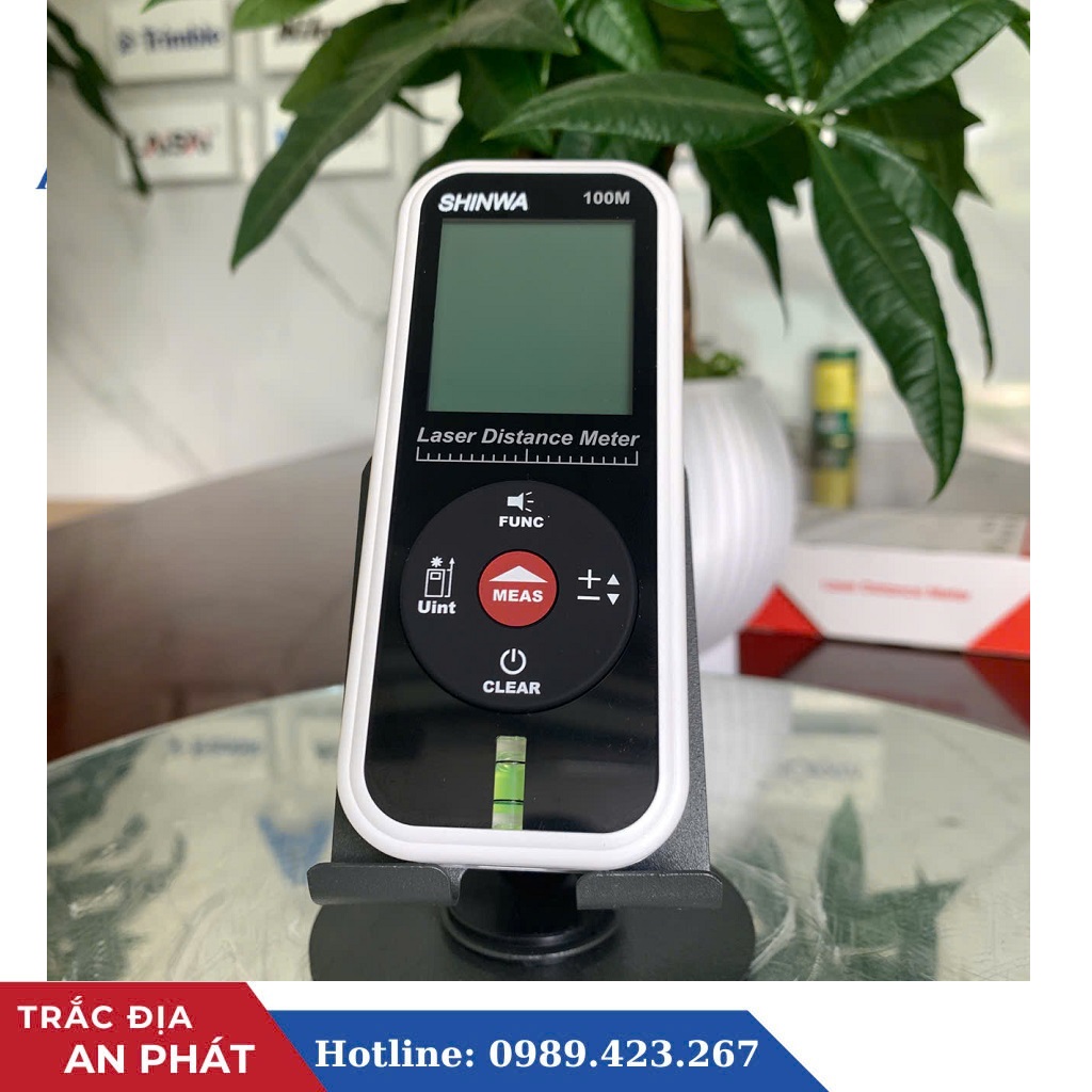 Máy đo khoảng cách laser tia xanh Shinwa 100m