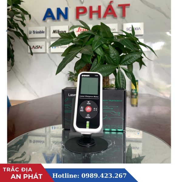 Máy đo khoảng cách laser tia xanh Shinwa 70m - Ảnh 3